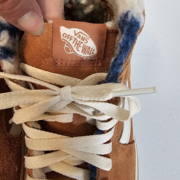 VANS Off The Wall Mens 4.5/Womens 6 Sk8-Hi Top Sunburn Marshmallow Tan Suede - Picture 12 of 13